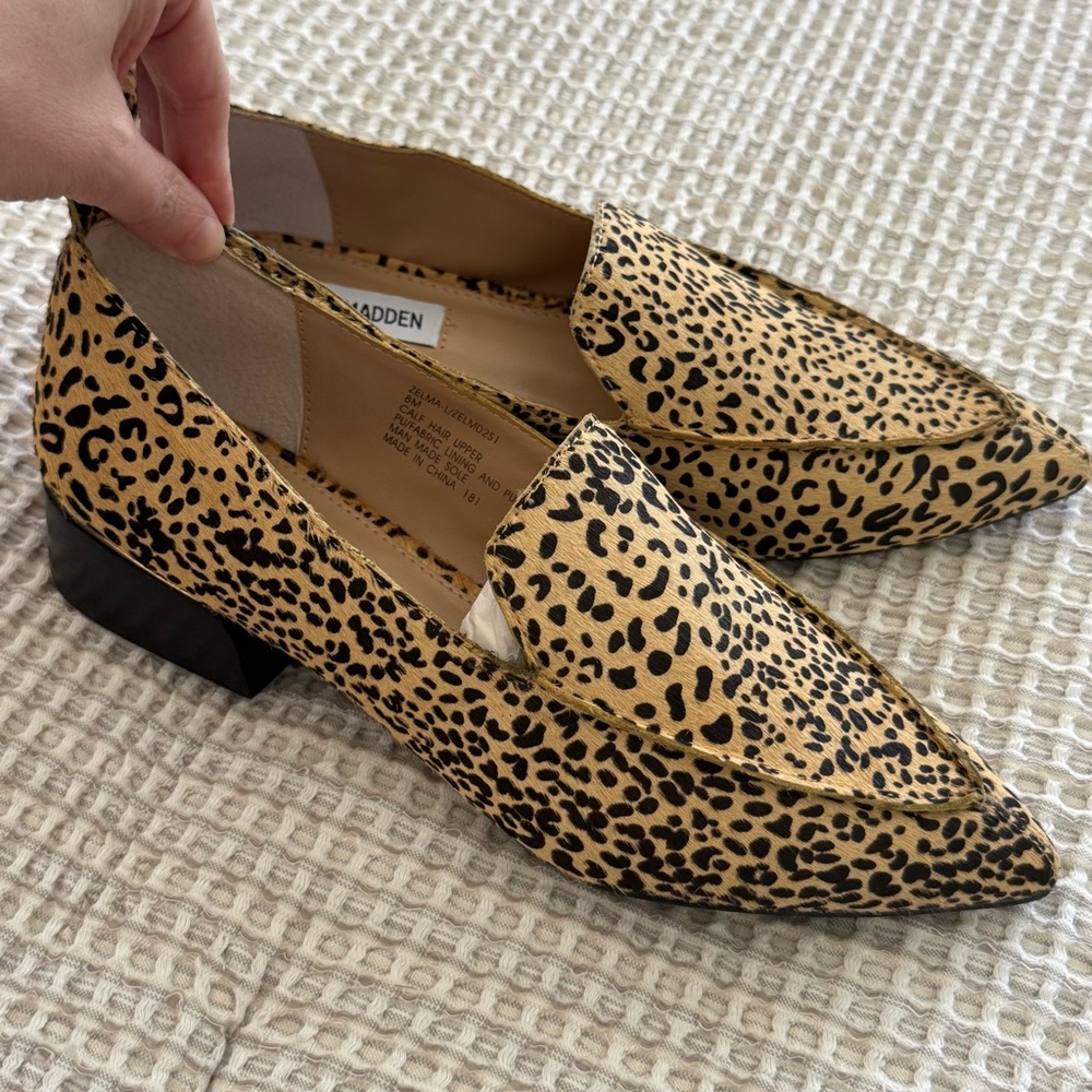 Steve Madden Tan and Black Women's Loafers